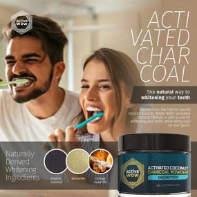 img 2 attached to 🦷 Active Wow Charcoal Teeth Whitening Powder & Peppermint Toothpaste