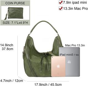 img 2 attached to 👜 Stylish Satchel Leather Purses: Crossbody Women's Handbags & Wallets