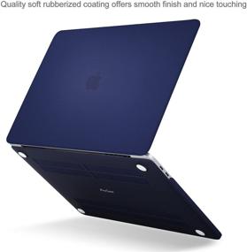 img 2 attached to 📱 ProCase MacBook Pro 13 Case 2019 2018 2017 2016 Release A2159 A1989 A1706 A1708, Hard Shell Cover and Keyboard Skin for MacBook Pro 13 Inch with/Without Touch Bar - Dark Blue