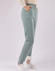 img 1 attached to 🔥 PEHMEA Women's Sherpa Lined Fleece Joggers: Stay Warm and Stylish During Athletic Workouts