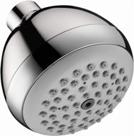 🚿 hansgrohe croma showerhead upgrade 3-inch modern 1-spray full easy clean with airpower and quickclean in chrome, 06498000 logo