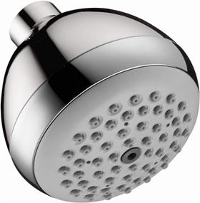 img 3 attached to 🚿 Hansgrohe Croma Showerhead Upgrade 3-inch Modern 1-Spray Full Easy Clean with Airpower and QuickClean in Chrome, 06498000