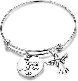 img 4 attached to MAOFAED Nurse Appreciation Angel Bracelet