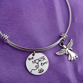 img 2 attached to MAOFAED Nurse Appreciation Angel Bracelet