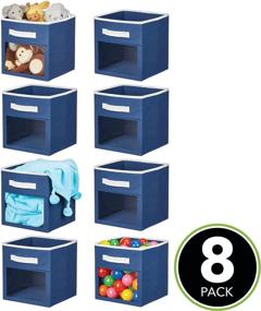 img 3 attached to MDesign Fabric Closet Storage Organizer Storage & Home Organization in Closet Organization Systems