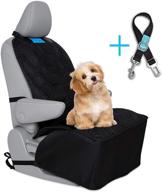 premium waterproof non-slip dog car seat cover with seatbelt leash - luxury washable material for front seats in cars, trucks, and suvs logo
