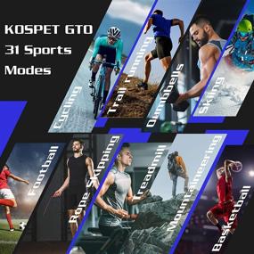 img 3 attached to 🕒 KOSPET Smartwatch: 1.4" Fitness Tracker with 31 Sports Modes, Heart Rate & Sleep Monitor - iOS/Android Compatible