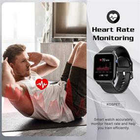 img 1 attached to 🕒 KOSPET Smartwatch: 1.4" Fitness Tracker with 31 Sports Modes, Heart Rate & Sleep Monitor - iOS/Android Compatible