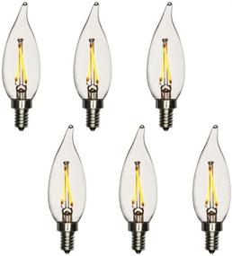 img 3 attached to 💡 Compliant Chandelier Pack with Candelabra Filament