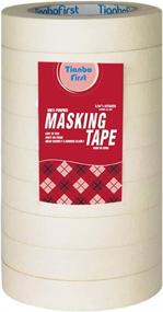 img 3 attached to 🏠 TIANBO FIRST General Purpose Masking Tape: Versatile and Durable Tape for Home and Office Projects, 0.94-Inch x 60 Yards, 9 Rolls in Beige