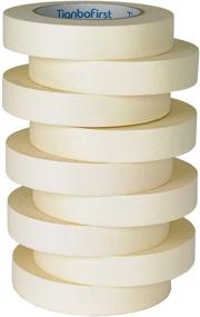 img 4 attached to 🏠 TIANBO FIRST General Purpose Masking Tape: Versatile and Durable Tape for Home and Office Projects, 0.94-Inch x 60 Yards, 9 Rolls in Beige