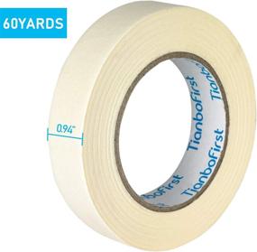 img 2 attached to 🏠 TIANBO FIRST General Purpose Masking Tape: Versatile and Durable Tape for Home and Office Projects, 0.94-Inch x 60 Yards, 9 Rolls in Beige