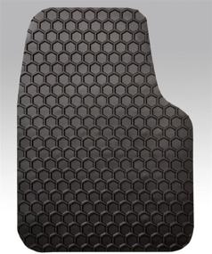 img 3 attached to Intro-Tech Hexomat Front Row Custom Floor Mats for Chevrolet Van - Full Size Models - Black Rubber-like Compound