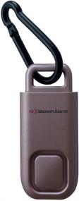 img 1 attached to 🔒 MaxxmAlarm instAlert 130dB Персональная тревожная сигнализация: увеличенная безопасность с заменяемыми батареями - Матовое золото розовое издание