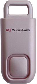 img 4 attached to 🔒 MaxxmAlarm instAlert 130dB Персональная тревожная сигнализация: увеличенная безопасность с заменяемыми батареями - Матовое золото розовое издание