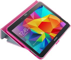 img 2 attached to Speck Products Style Folio Case and Stand for Samsung Galaxy Tab 4 10.1 - Fuchsia Pink/Nickel Grey: Stylish Protection for Your Tablet