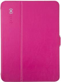 img 4 attached to Speck Products Style Folio Case and Stand for Samsung Galaxy Tab 4 10.1 - Fuchsia Pink/Nickel Grey: Stylish Protection for Your Tablet
