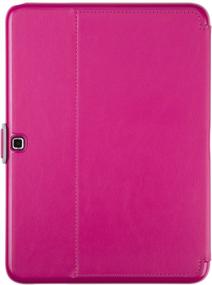 img 3 attached to Speck Products Style Folio Case and Stand for Samsung Galaxy Tab 4 10.1 - Fuchsia Pink/Nickel Grey: Stylish Protection for Your Tablet