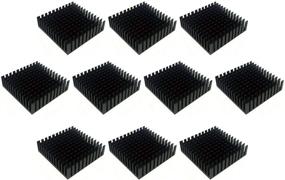 img 3 attached to Easycargo 24pcs 40mm Heatsink for Efficient Cooling of 3D Printers, Nema 17, and TEC1-12706 Peltier Coolers - Black (40x40x11mm)