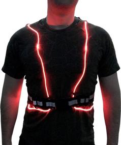 img 4 attached to 🔦 LumosPro LED Reflective Vest: Ultimate Safety Gear for Running, Walking, Cycling, and Hiking – Unisex with Adjustable Straps, Weatherproof Construction, Long-lasting Battery