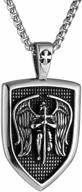 saint michael pendant - archangel talisman necklace | catholic religious jewelry by hzman logo