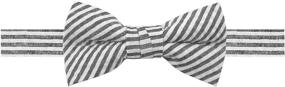 img 1 attached to 👔 Seersucker Pre Tied Adjustable Bow Ties for Boys by Jacob Alexander