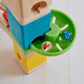 img 1 attached to Hape Quadrilla Cliffhanger Wooden Multicolor: An Exciting Marble Run for Endless Fun!