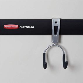 img 2 attached to 🔗 Rubbermaid 1784455 Fast Track Garage Compact Hook - Pack of 6: Maximize Garage Organization!