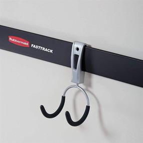 img 3 attached to 🔗 Rubbermaid 1784455 Fast Track Garage Compact Hook - Pack of 6: Maximize Garage Organization!