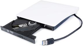 img 4 attached to 📀 Portable USB 3.0 External DVD CD ROM Drive for Dell XPS Ultrabook Laptop - 8X DVD-RW, 24X CD-R Reader