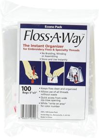 img 1 attached to 🎒 FL100 Action Bag Floss A Way Organizer 3" x 5" - 100 Pack, 2-Pack