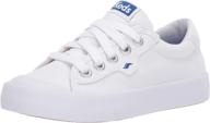 👟 white leather keds girls sneaker for boys' shoes: stylish and comfy sneakers logo