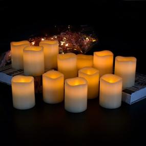 img 2 attached to Vickiss Flameless Candles LED Candles Set Of 12 (D:3&#34