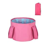 👣 portable collapsible foot basin – versatile foot tub for travel, pedicures, and outdoor activities (507 ounce, rose red) logo