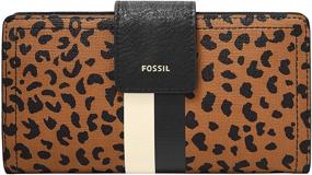 img 4 attached to 👜 Fossil Logan RFID Clutch in Brown – Women's Handbags, Wallets, Clutches & Evening Bags
