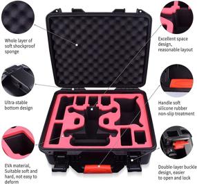 img 1 attached to 🚁 FPVtosky DJI FPV Combo Drone Case - Waterproof Hard Carrying Case for Goggles V2, Motion Controller, Batteries, and Accessories, Including 2 Sets of Propellers