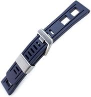 crafter blue rubber waterproof straight men's watches logo