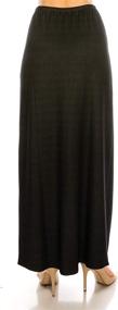 img 1 attached to MoDDeals Womens Maxi Skirt: Long Floor Length & Versatile Elastic Waist for Comfy Work or Casual Wear