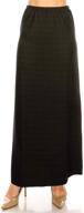 moddeals womens maxi skirt: long floor length & versatile elastic waist for comfy work or casual wear logo