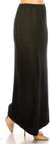 img 2 attached to MoDDeals Womens Maxi Skirt: Long Floor Length & Versatile Elastic Waist for Comfy Work or Casual Wear