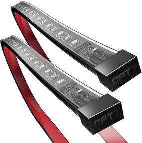 img 4 attached to 🚘 OPT7 2pc 48-inch Side Kick Running Board LED Strips with Amber Turn Signal, Daytime Running Light (DRL), and White Courtesy Light