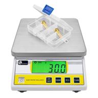 🔢 cgoldenwall 10kg x 0.1g digital precision electronic balance laboratory scale - industrial weighing and counting table top scale with multi-unit switch - g/ct/lb/oz/dwt/tl (10000g, 0.1g) logo