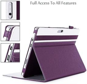 img 2 attached to 📱 ProCase Folio Cover Case for Microsoft Surface Pro 7/6/2017/4/LTE/3 – Purple (Compatible with Type Cover Keyboard)