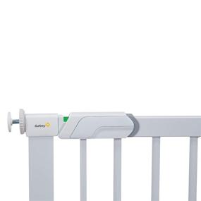 img 1 attached to 👶 Safety 1st Flat Step Baby Gate - Pressure-Mounted, White Finish, Standard Size