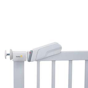 img 2 attached to 👶 Safety 1st Flat Step Baby Gate - Pressure-Mounted, White Finish, Standard Size