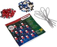 🪅 the beadery holiday beaded ornament kit mini toy soldier multi-pack - create 24 festive ornaments! logo