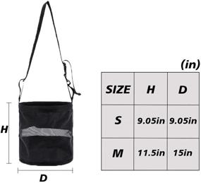 img 2 attached to 🐴 Hersent Heavy Duty PVC Mesh Horse Feed Bag with Adjustable Strap, Durable Snap and Elastic Straps - Ideal for Grazing Muzzle and Feed Rite