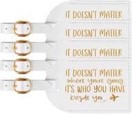 gspy luggage tags destination anniversary logo