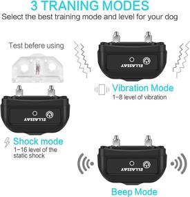 img 1 attached to 🐶 ELLASSAY 1800ft Remote Dog Training Collar: Waterproof, Rechargeable with Beep, Vibration, and Shock Modes for Small, Medium, Large Dogs