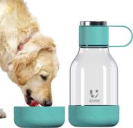 🐶 asobu tritan 1 liter bottle with integrated dog bowl: a convenient solution for on-the-go pet hydration logo